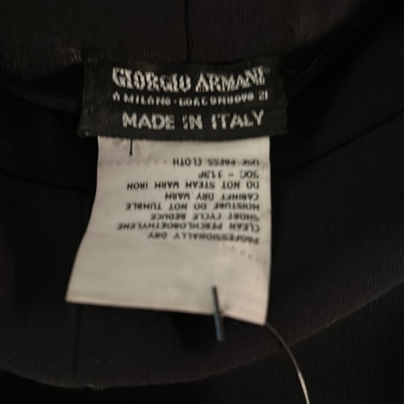 GIORGIO ARMANI black wide leg flowy pants size 16 - Picture 10 of 11